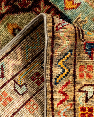 Bohemian Tribal Beige Wool Area Rug 2' 1" x 2' 9" - Solo Rugs