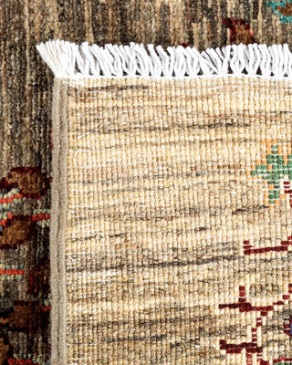 Bohemian Tribal Beige Wool Area Rug 2' 0" x 3' 0" - Solo Rugs