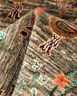 Bohemian Tribal Beige Wool Area Rug 2' 0" x 3' 0" - Solo Rugs