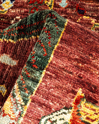 Bohemian Tribal Beige Wool Area Rug 1' 11" x 3' 2" - Solo Rugs