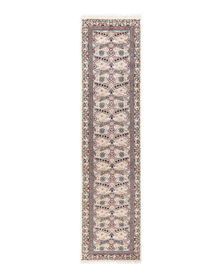 Traditional Mogul Ivory Wool Runner 2' 6" x 10' 9" - Solo Rugs