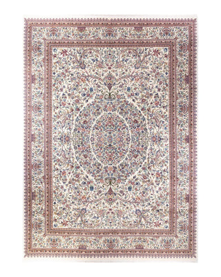 Traditional Mogul Ivory Wool Area Rug 12' 1" x 17' 3" - Solo Rugs
