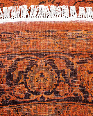 Contemporary Fine Vibrance Brown Wool Area Rug 8' 1" x 8' 1" - Solo Rugs