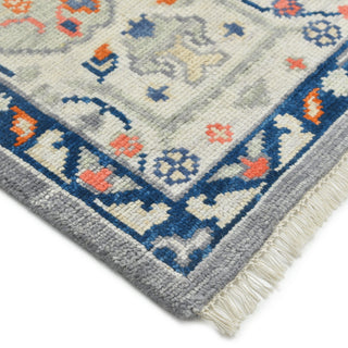 Hollis Hand Knotted Contemporary Transitional Light Gray Area Rug - Solo Rugs