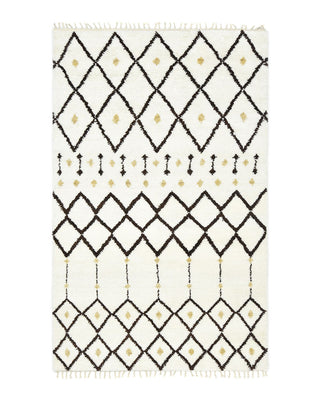 Leighton Hand Knotted Bohemian Ivory Area Rug