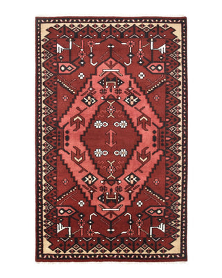 Sahara Hand Knotted Boho Red Area Rug