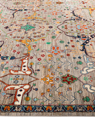 Serapi One-of-a-Kind Wool Brown Area Rug 9' 0" x 12' 2"