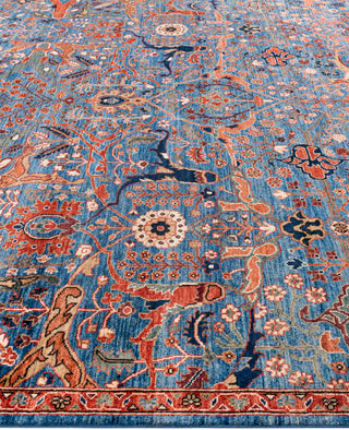 Serapi One-of-a-Kind Wool Blue Area Rug 8' 10" x 11' 11"