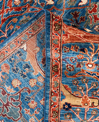 Serapi One-of-a-Kind Wool Blue Area Rug 8' 10" x 11' 11"