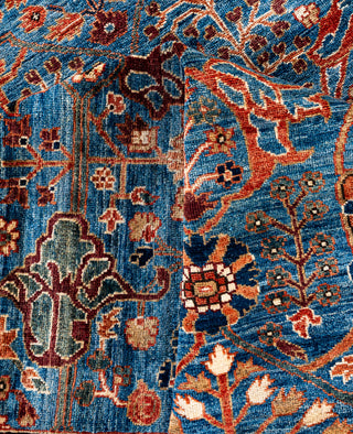 Serapi One-of-a-Kind Wool Blue Area Rug 8' 10" x 11' 11"