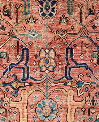 Serapi One-of-a-Kind Wool Pink Area Rug 9' 1" x 11' 11"