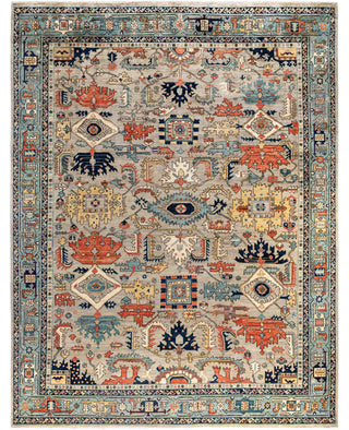Serapi One-of-a-Kind Wool Gray Area Rug 9' 2" x 11' 10"
