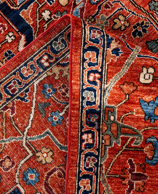 Serapi One-of-a-Kind Wool Red Area Rug 8' 11" x 11' 9"