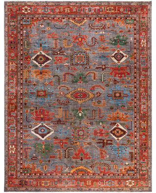 Serapi One-of-a-Kind Wool Gray Area Rug 9' 3" x 11' 9"