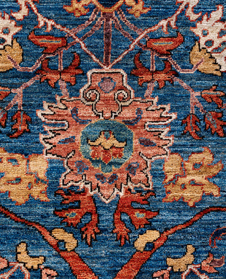 Serapi One-of-a-Kind Wool Blue Area Rug 9' 1" x 12' 3"
