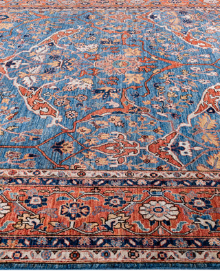 Serapi One-of-a-Kind Wool Blue Area Rug 9' 1" x 12' 3"