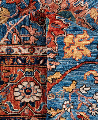Serapi One-of-a-Kind Wool Blue Area Rug 9' 1" x 12' 3"