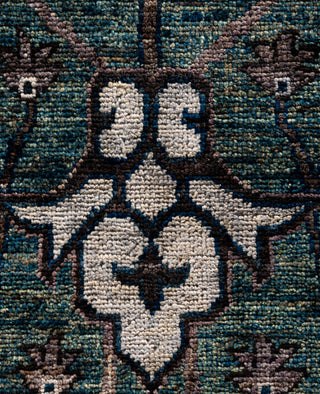 Serapi One-of-a-Kind Wool Green Area Rug 9' 1" x 12' 0"