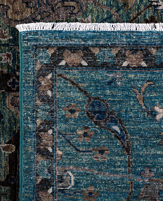 Serapi One-of-a-Kind Wool Green Area Rug 9' 1" x 12' 0"