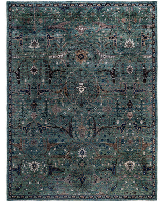 Serapi One-of-a-Kind Wool Green Area Rug 9' 1" x 12' 0"