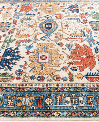 Serapi One-of-a-Kind Wool Ivory Area Rug 9' 2" x 11' 9"