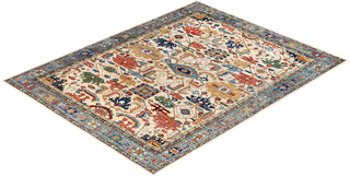 Serapi One-of-a-Kind Wool Ivory Area Rug 9' 2" x 11' 9"