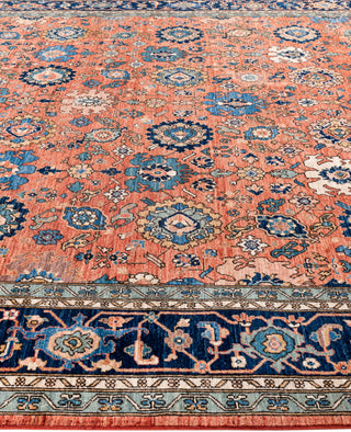 Serapi One-of-a-Kind Wool Orange Area Rug 9' 0" x 11' 9"