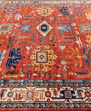 Serapi One-of-a-Kind Wool Red Area Rug 9' 2" x 11' 9"