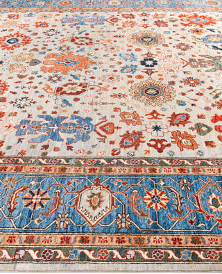 Serapi One-of-a-Kind Wool Gray Area Rug 9' 1" x 11' 9"