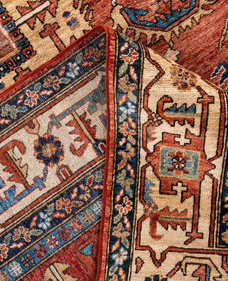 Serapi One-of-a-Kind Wool Red Area Rug 9' 0" x 11' 9"