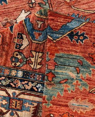 Serapi One-of-a-Kind Wool Red Area Rug 9' 0" x 11' 9"