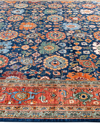 Serapi One-of-a-Kind Wool Blue Area Rug 9' 2" x 11' 9"