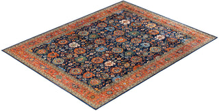 Serapi One-of-a-Kind Wool Blue Area Rug 9' 2" x 11' 9"