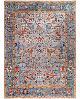 Serapi One-of-a-Kind Wool Gray Area Rug 8' 10" x 11' 11"