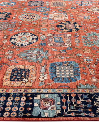 Serapi One-of-a-Kind Wool Red Area Rug 9' 0" x 11' 9"