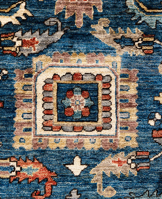 Serapi One-of-a-Kind Wool Blue Area Rug 9' 1" x 11' 9"