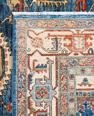 Serapi One-of-a-Kind Wool Blue Area Rug 9' 1" x 11' 9"