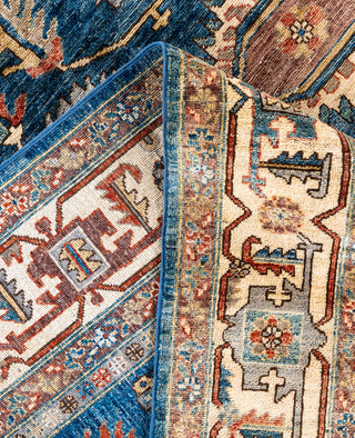 Serapi One-of-a-Kind Wool Blue Area Rug 9' 1" x 11' 9"