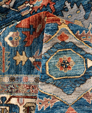 Serapi One-of-a-Kind Wool Blue Area Rug 9' 1" x 11' 9"