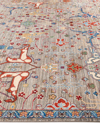 Serapi One-of-a-Kind Wool Brown Area Rug 9' 3" x 11' 11"