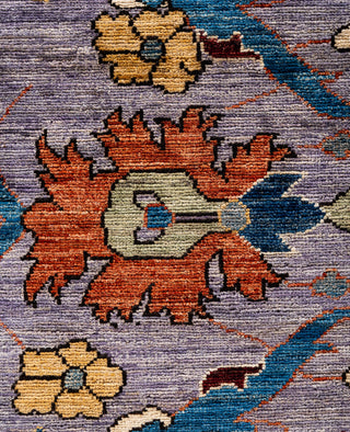 Serapi One-of-a-Kind Wool Purple Area Rug 8' 9" x 12' 3"