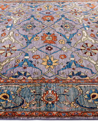 Serapi One-of-a-Kind Wool Purple Area Rug 8' 9" x 12' 3"