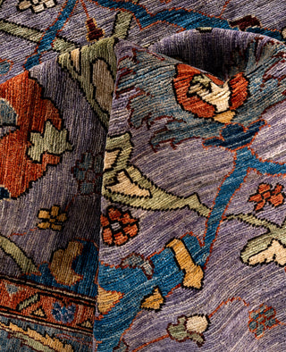 Serapi One-of-a-Kind Wool Purple Area Rug 8' 9" x 12' 3"