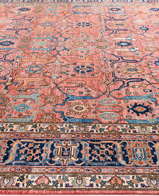 Serapi One-of-a-Kind Wool Pink Area Rug 9' 2" x 12' 0"