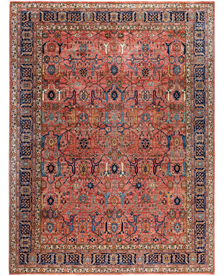 Serapi One-of-a-Kind Wool Pink Area Rug 9' 2" x 12' 0"