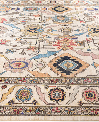 Serapi One-of-a-Kind Wool Ivory Area Rug 9' 1" x 11' 11"