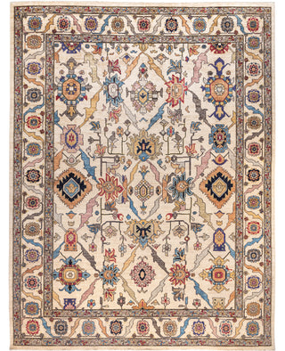 Serapi One-of-a-Kind Wool Ivory Area Rug 9' 1" x 11' 11"