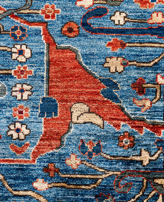Serapi One-of-a-Kind Wool Blue Area Rug 8' 11" x 12' 1"