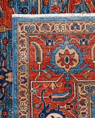 Serapi One-of-a-Kind Wool Blue Area Rug 8' 11" x 12' 1"