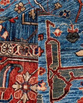 Serapi One-of-a-Kind Wool Blue Area Rug 8' 11" x 12' 1"